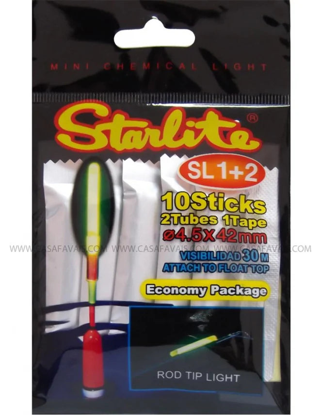 Starlite SL 1+2 Bag — Luz Química Pesca Nocturna (10 uds)