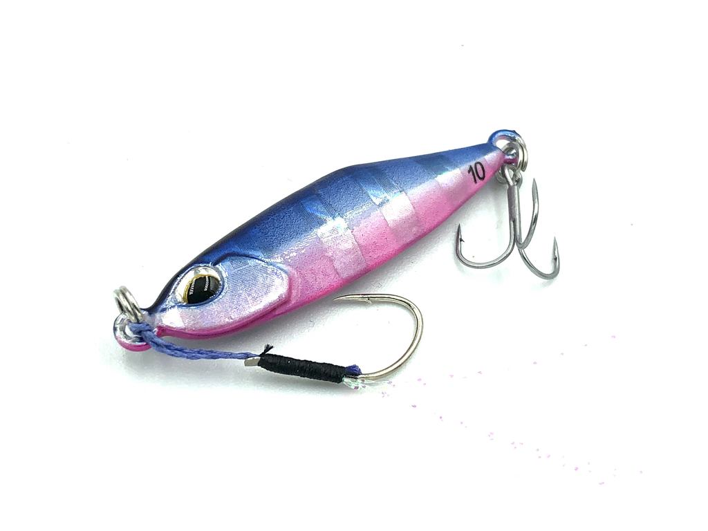 TETRA JIG 10G PHA0040 BLUE PINK ZEBRA GLOW