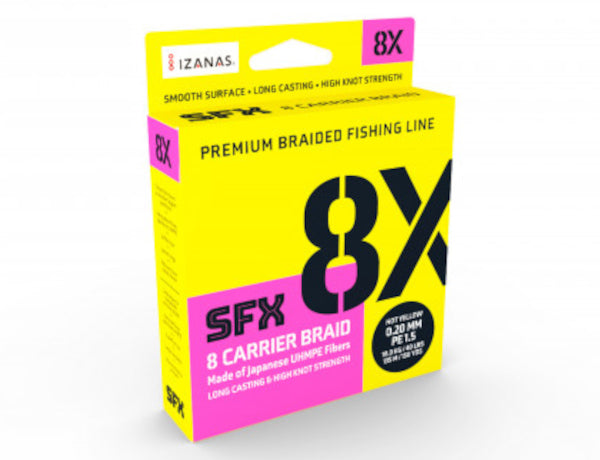 sufix SFX 8K Hot Yellow 135m