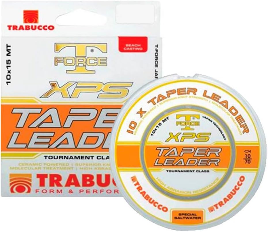 Trabucco T-Force SC Taper Leader | Puente Cónico Surfcasting 15m x10