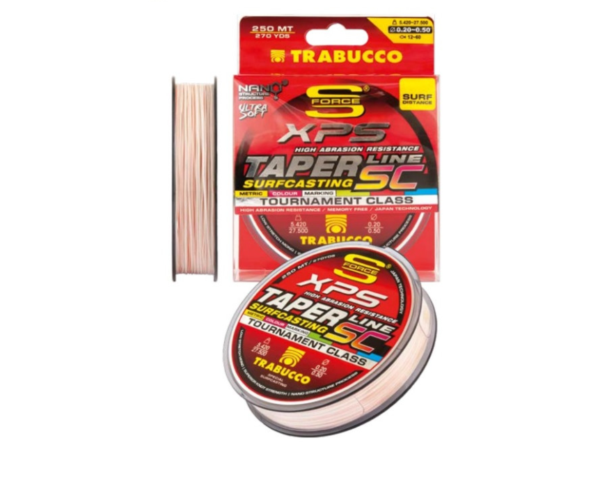 Trabucco SF XPS Surf Taper Line SC | Hilo Cónico Surfcasting 250m
