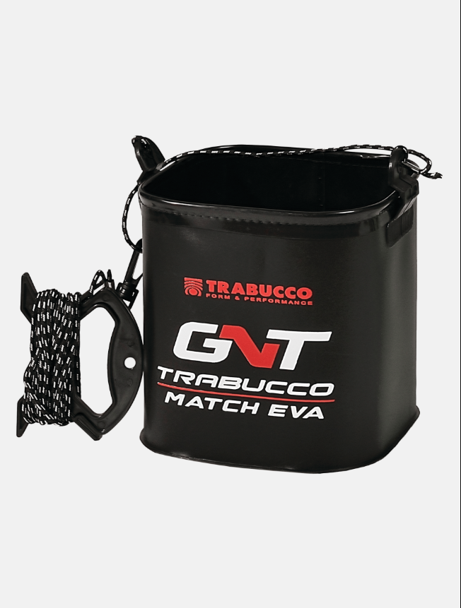 Trabucco GNT Match EVA Drop Bucket | Cubo Plegable 8L Cuerda 6m Muelle