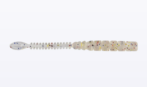 Mustad Aji Worm Beaver Tail · Vinilo naranja luminiscente