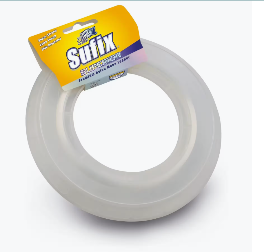 SUFIX Superior Leader 100m — Líder Nylon Transparente Grandes Especies