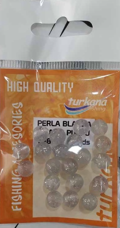 Turkana Fishing Perlas Esféricas transparente purpurina Blandas