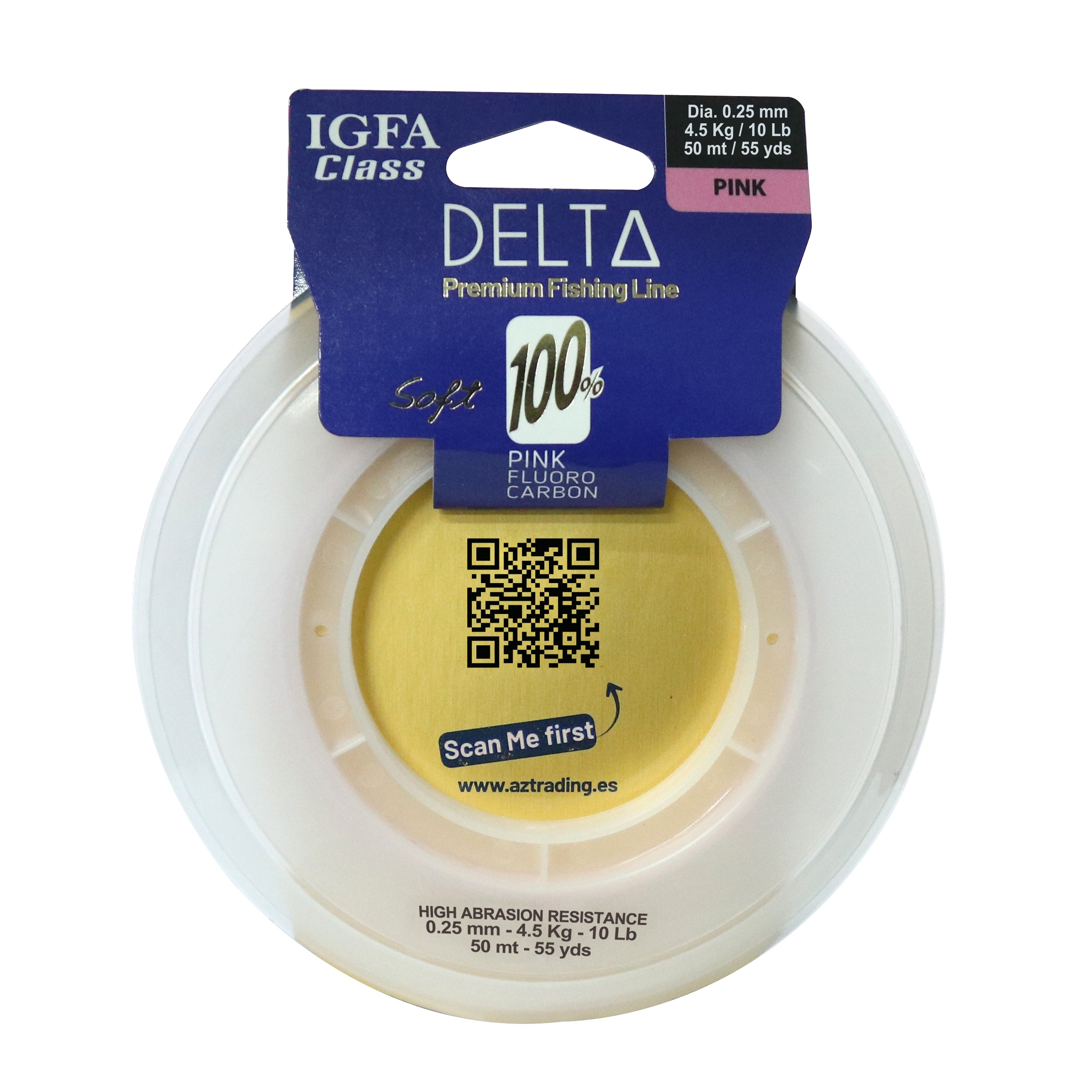 Delta Pink Fluorocarbon 100% 50 MT IGFA Class