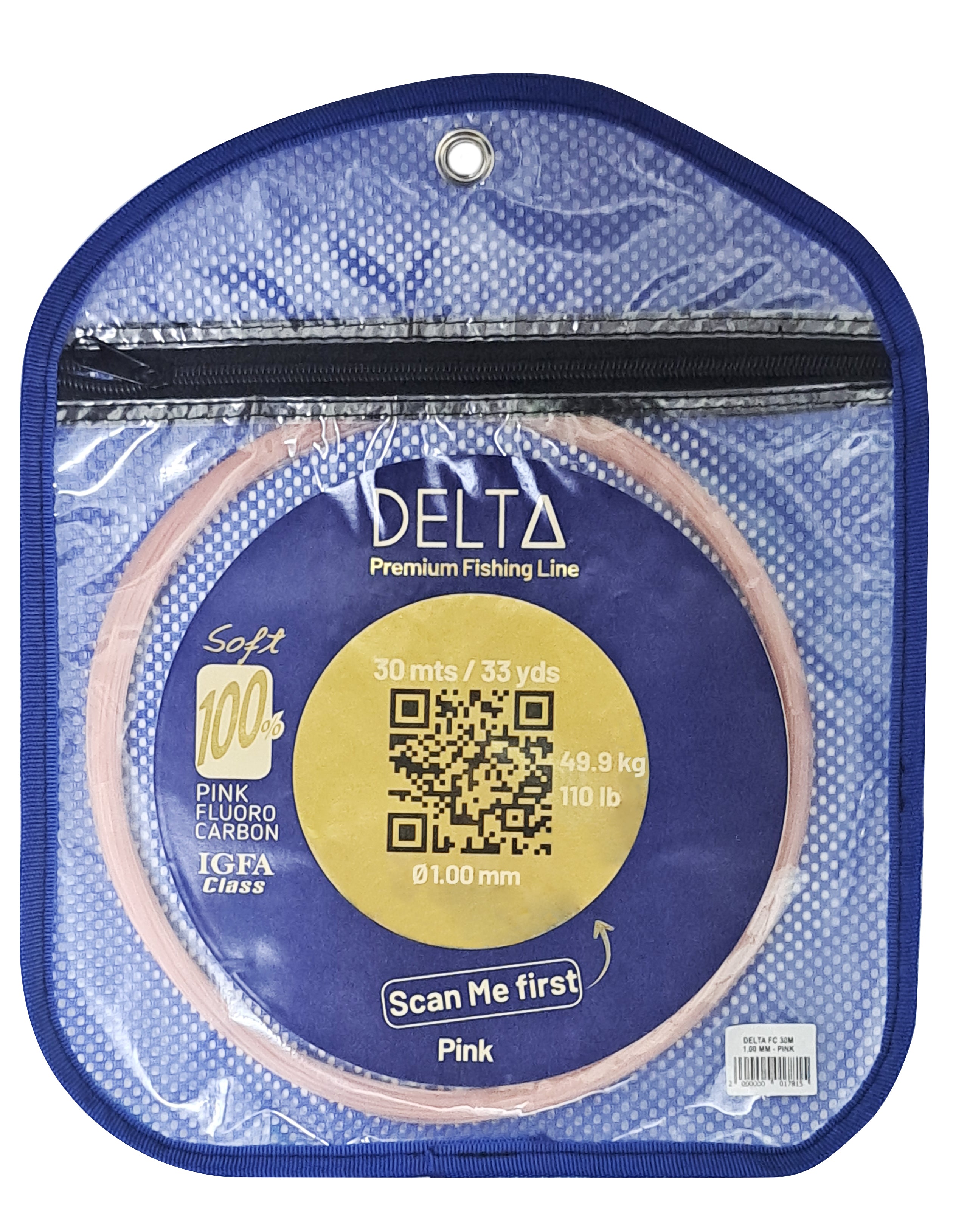 Delta Pink Fluorocarbon 100% 50 MT IGFA Class