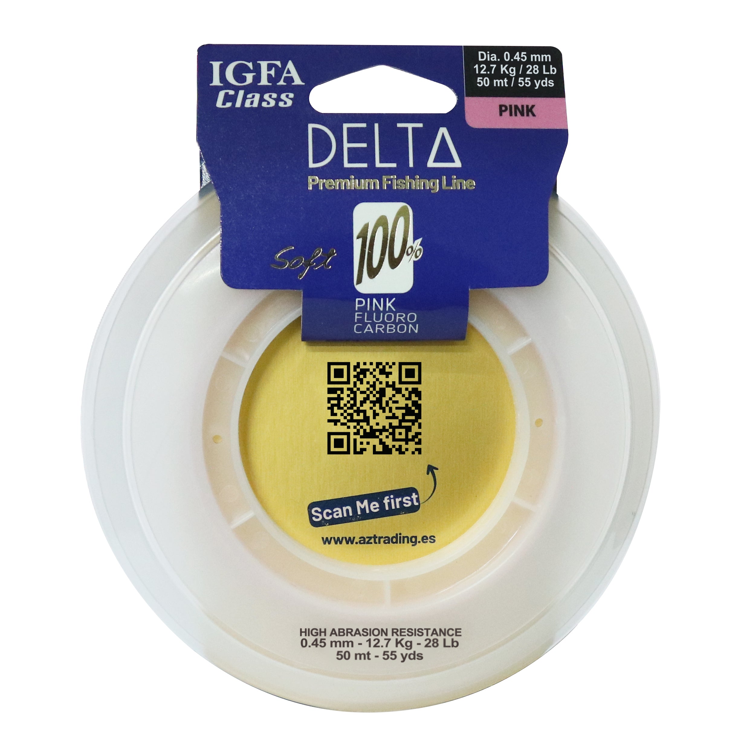 Delta Pink Fluorocarbon 100% 50 MT IGFA Class