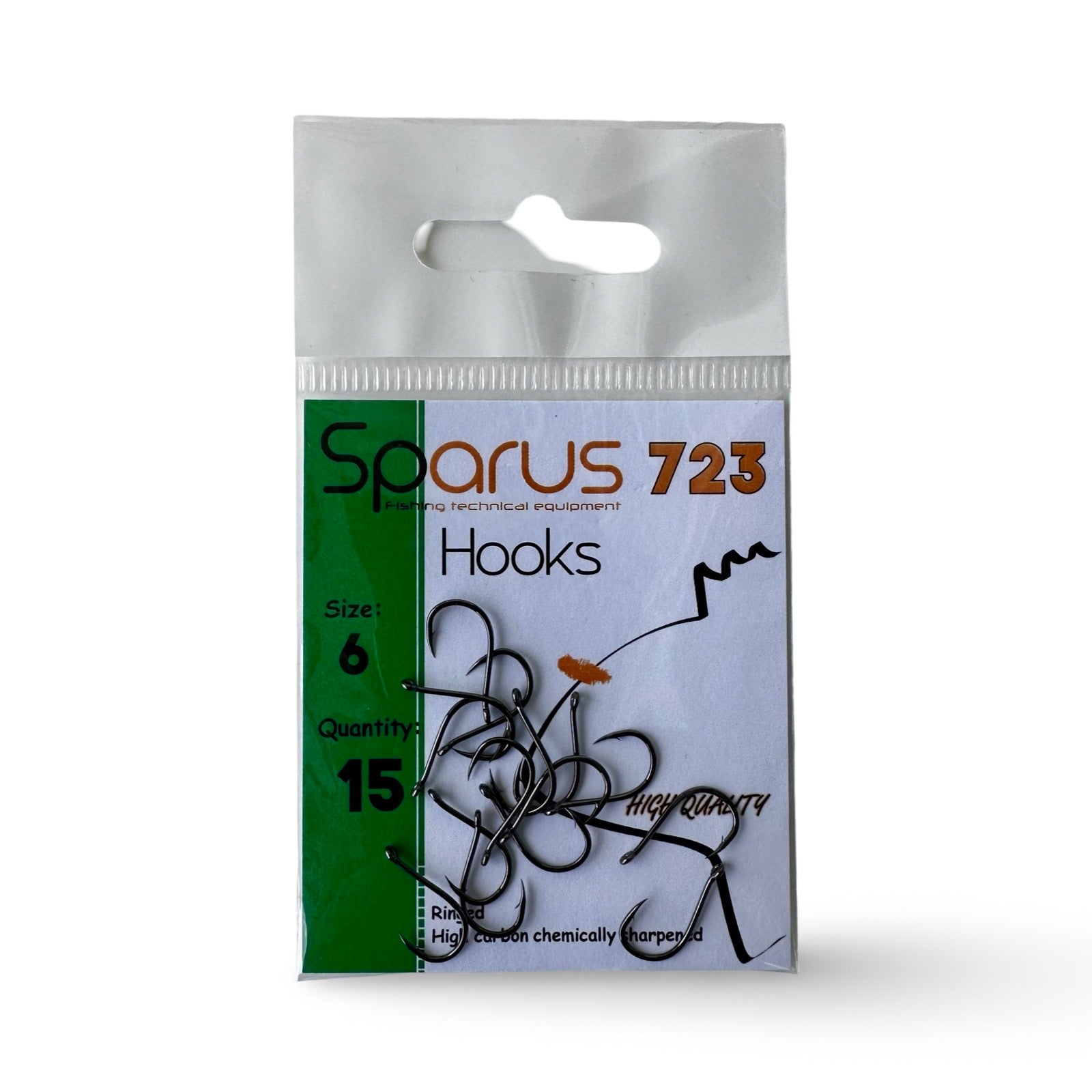 Sparus 723 Anzuelo Carbono con Ojal
