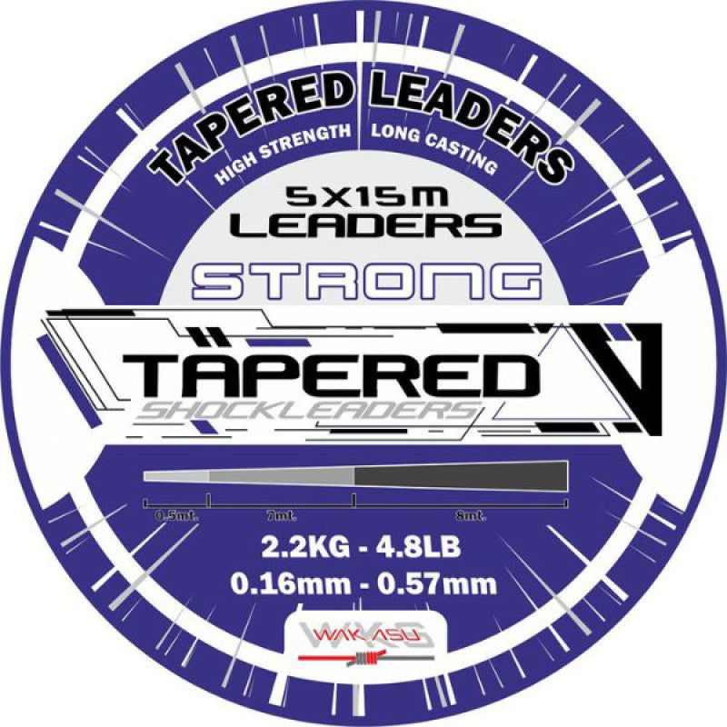 Falcon FX Shock Tapered Leader Clear – Cola de Rata Surfcasting