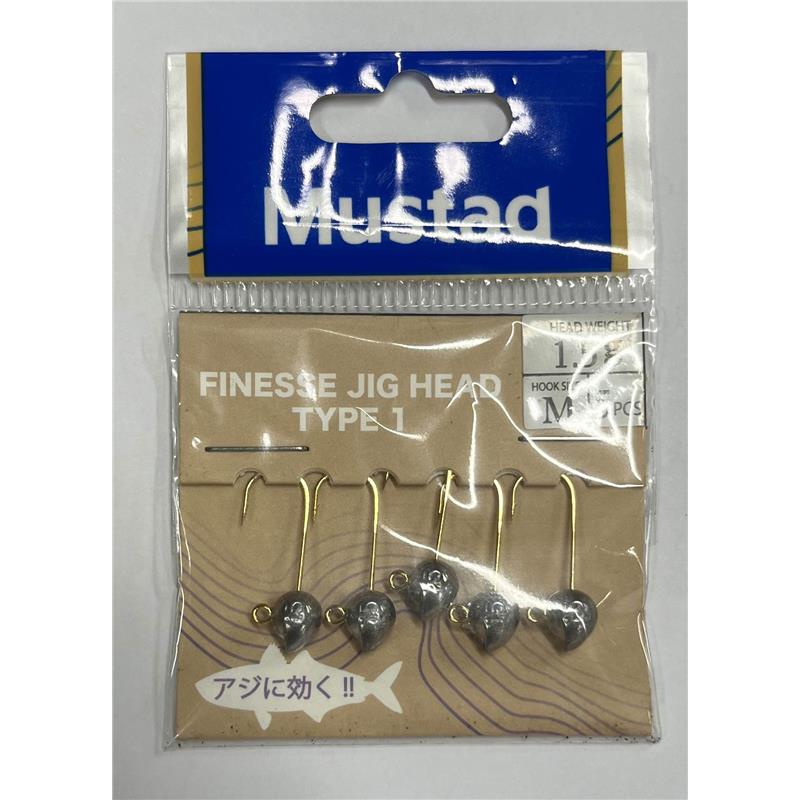 Mustad Finesse Jig Head Type 1 AJ-JGR · Cabeza plomada