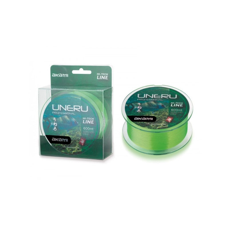 Akami Uneru 600M – Monofilamento Surfcasting Fluo Green
