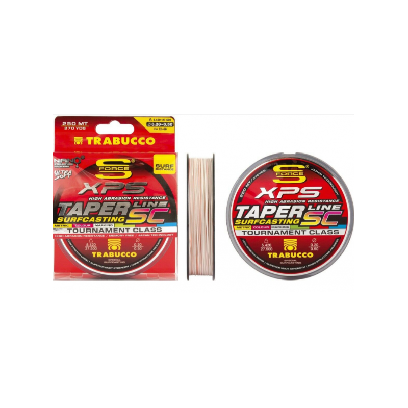 Trabucco SF XPS Surf Taper Line SC | Hilo Cónico Surfcasting 250m