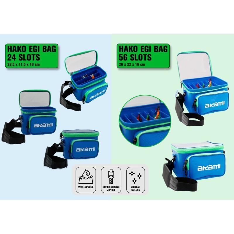 Akami Hako Egi 24 Slots – Bolsa Porta Señuelos Eging