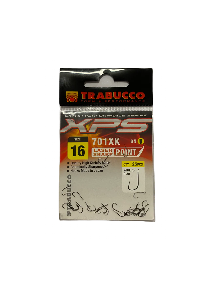 Trabucco XPS Match 701XK | Anzuelos Sin Muerte Black Nickel Competición Japón