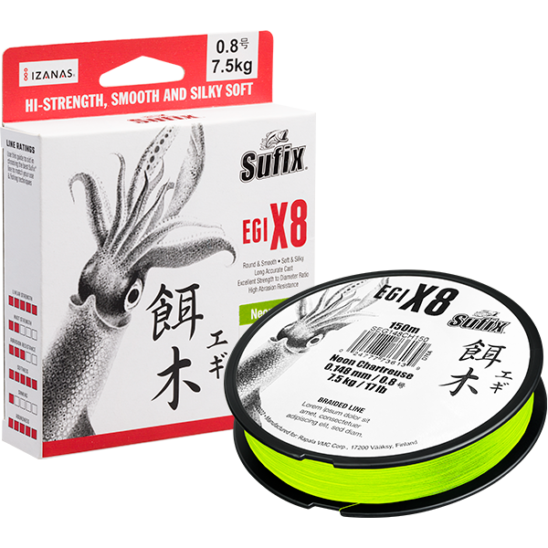 Sufix EGI 8X Braid 150M