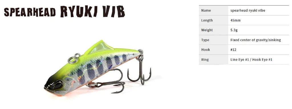 RYUKI VIB 45 SPEARHEAD ADA4019 PINK YAMAME 5.3GR