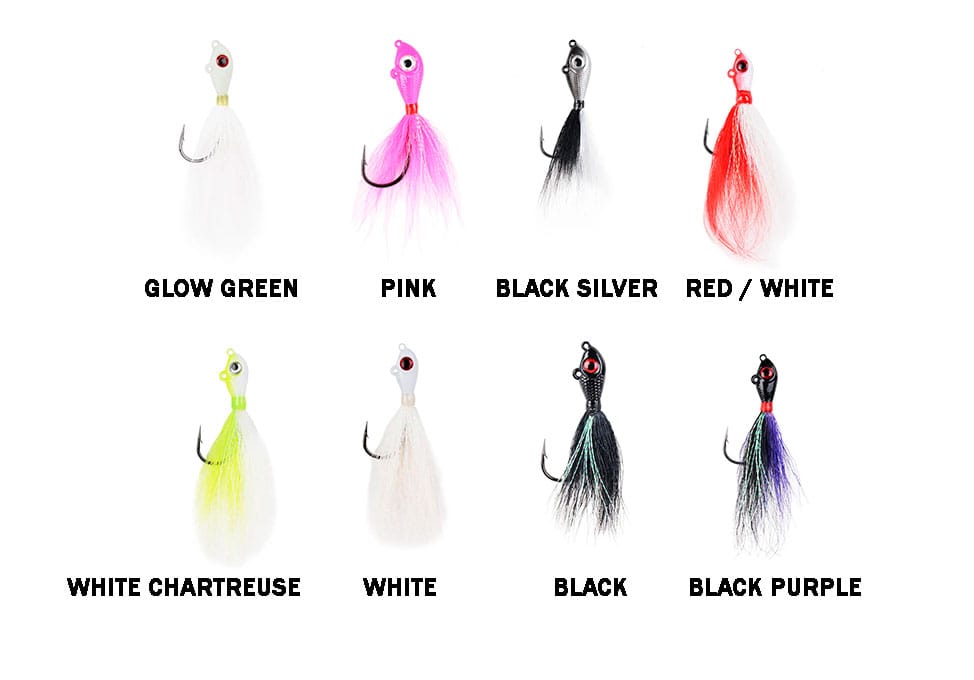 Mustad Big Eye Bucktail Jig · Jig de pelo de ciervo