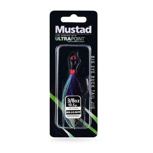 Mustad Big Eye Bucktail Jig · Jig de pelo de ciervo