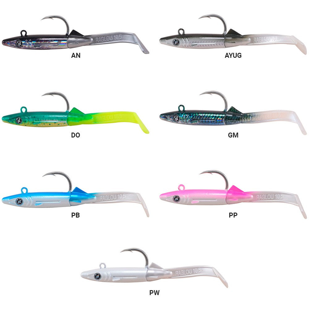 Ragot Raglou Hybrid Pelagic 105mm x2 — Vinilo Plomado Grandes Depredadores
