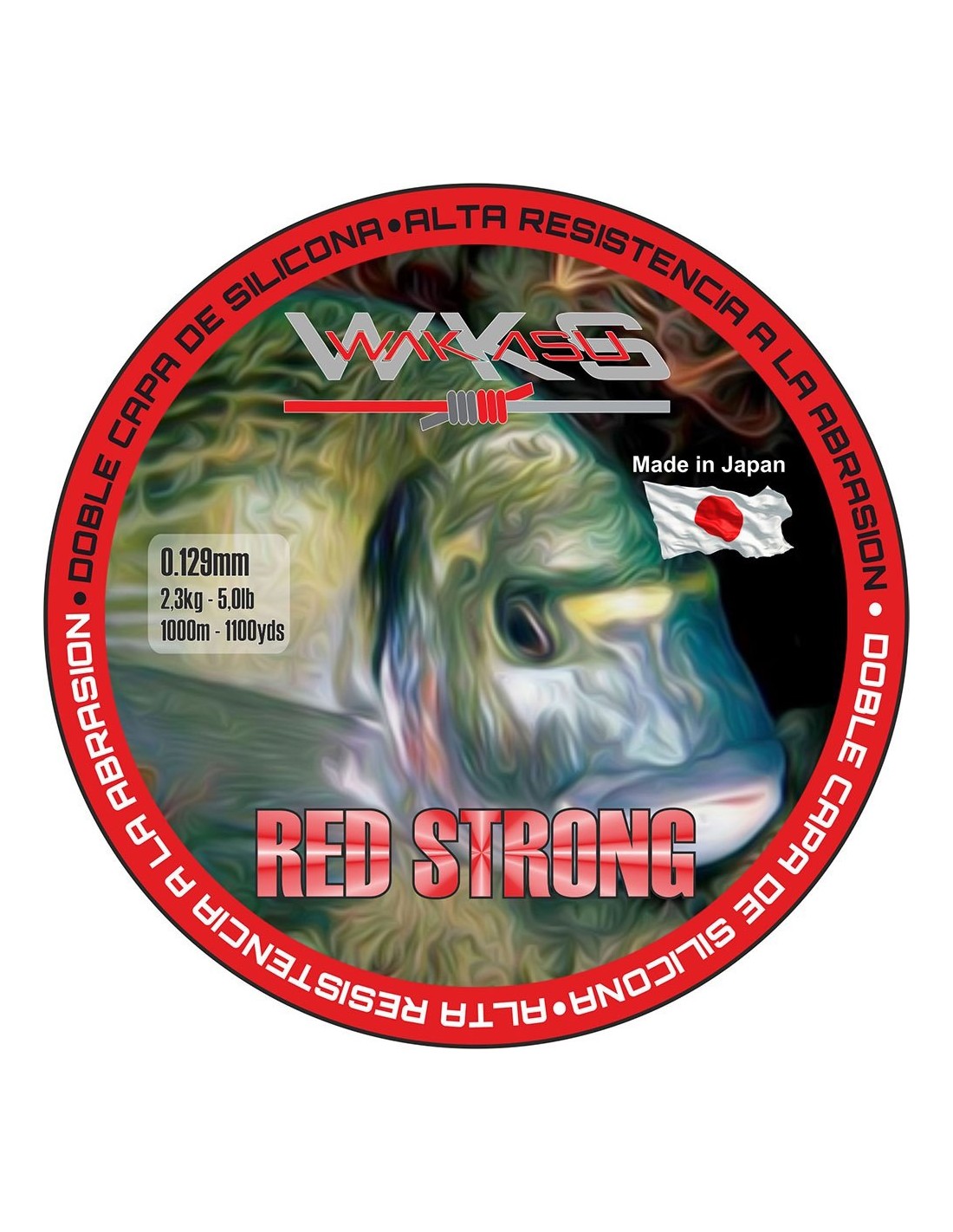 Wakasu Red Strong 1000MT – Monofilamento de Competición