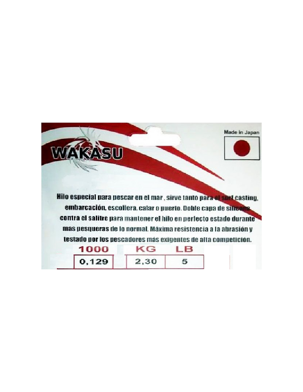 Wakasu Red Strong 1000MT – Monofilamento de Competición