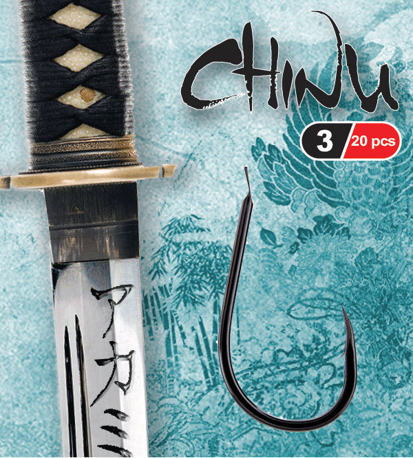 Akami Anzuelo Chinu – Carbono Negro Níquel Bolsa 20 uds